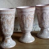 Six ceramic mazagrans by Jean Austruy Vallauris