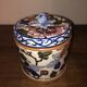 Old box, snuffbox Gien, Peony decoration