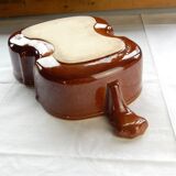 Terrine dish in the shape of a violin or double bass