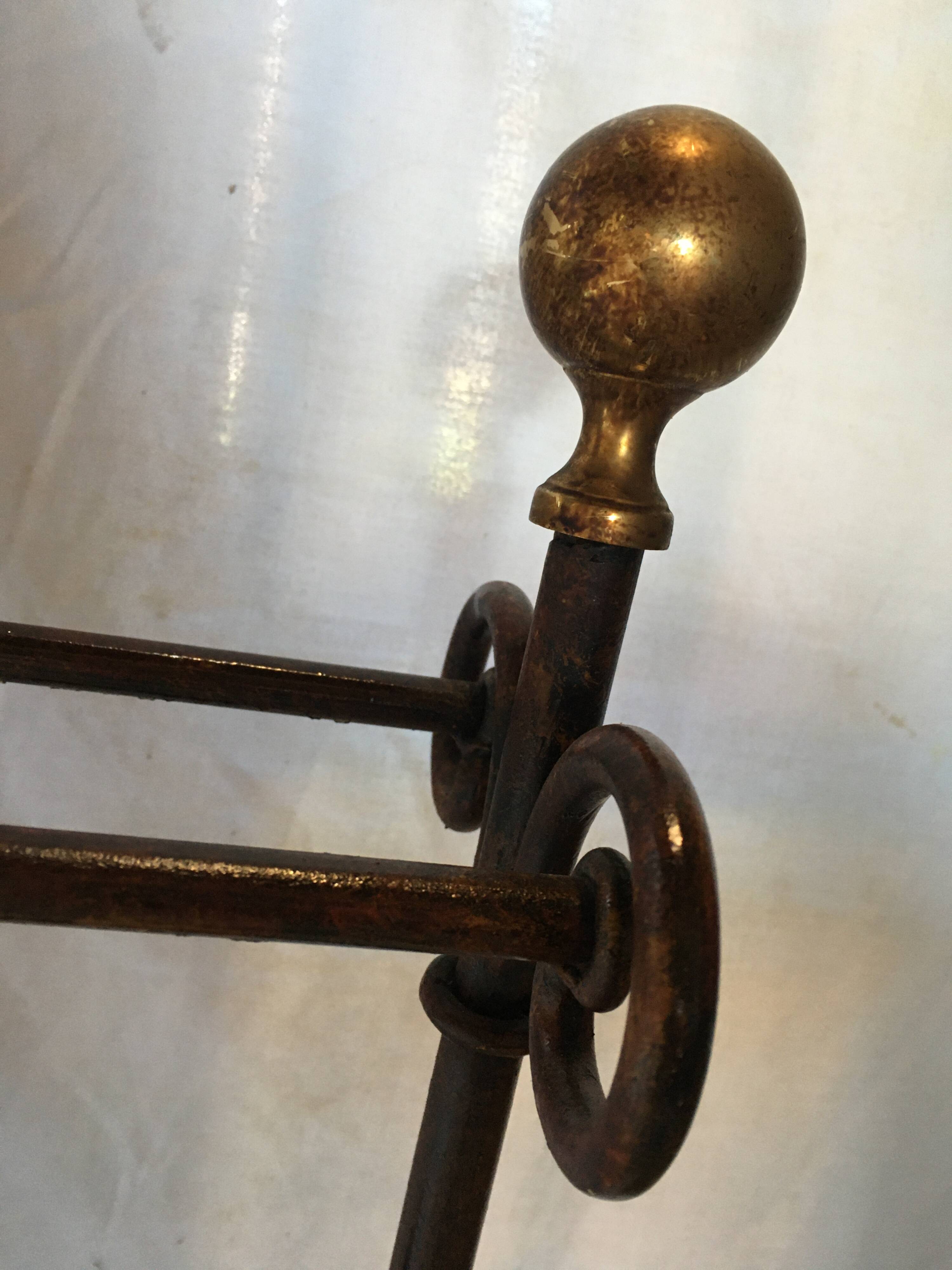 Wrought iron umbrella stand