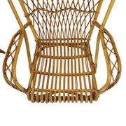 Vintage Set Rattan Chairs Armchairs Table Boho Design Sixties