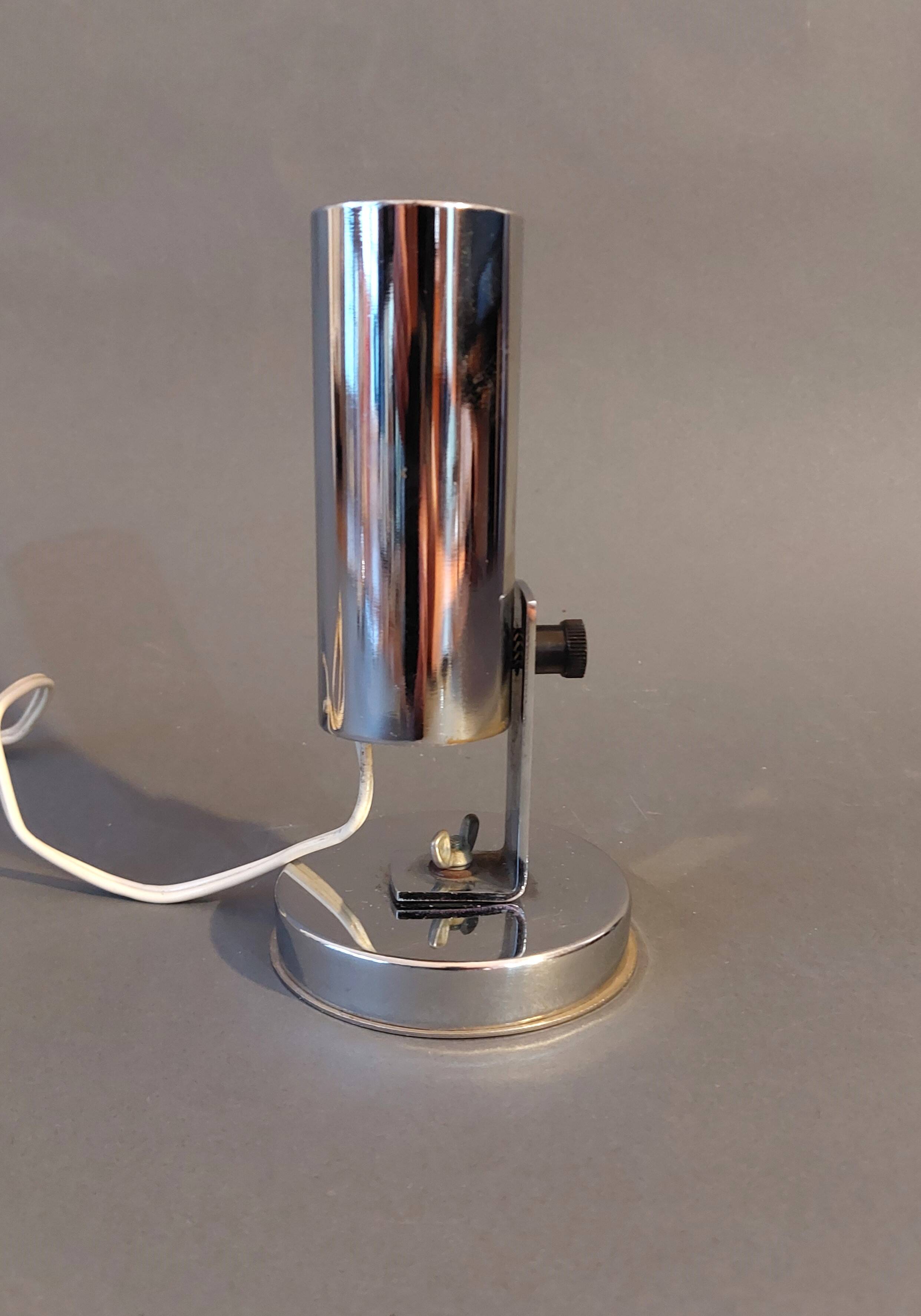 Vintage 1960 chrome wall light.