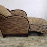 Art Deco reclining armchair with mf system Sint Étienne