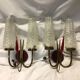 Pair of vintage wall light 50s