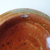 Pyrite stoneware ceramic candy box signed A (Signature to be identified)