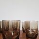 Set of 6 black glasses