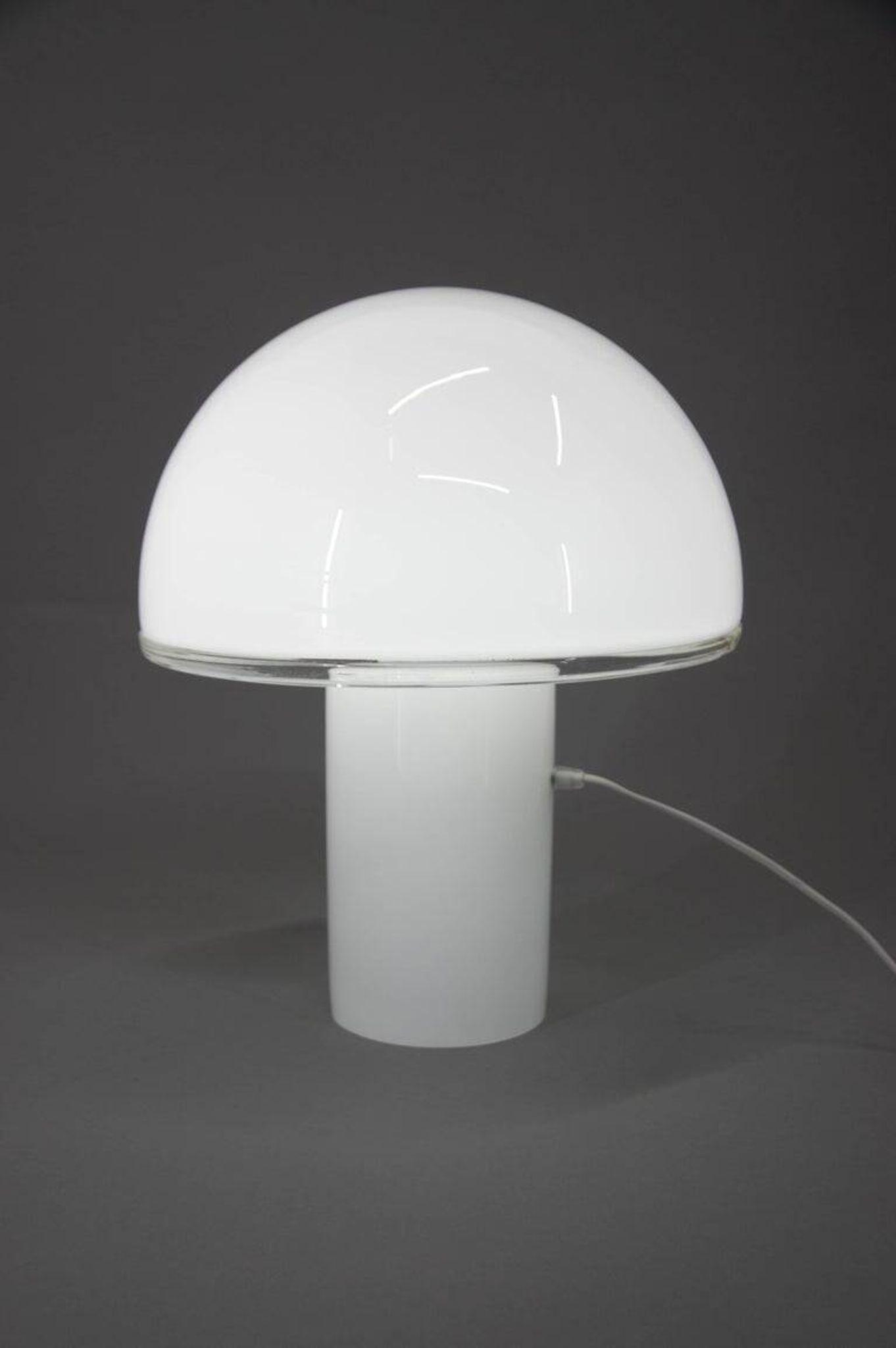 Large Italian Opaline Glass Table or Floor Lamp by Fontana Arte, 2010s