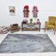 5x7 distressed gray blue hemp carpet232x156cm
