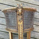 Nineteenth-century Athenian table forming a gilded wooden planter.