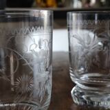 Set of 4 crystal water glasses, Concord model, from Cristallerie Theresienthal