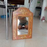Vintage hand painted wooden mirror 46*30