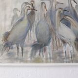 Vintage oil painting "Birds" | Sweden