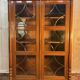 Bookcase - English display cabinet in mahogany and brass