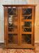Bookcase - English display cabinet in mahogany and brass