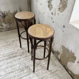High cane bistro stools