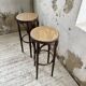 High cane bistro stools
