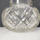 Cut crystal ball vase