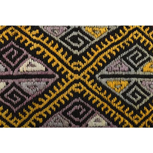 Vintage Turkish Oushak Handmade Wool & Cotton Yellow Area Rug 162x212
