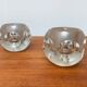 Lampes de table vintage en verre allemand de Peill & Putzler, lot de 2