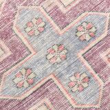 4x8 Rug For Living Room Pale Red Oriental Antique Vintage Rug, 128x248Cm