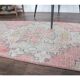 Pink Turkish Oushak Kilim Runner 59x299