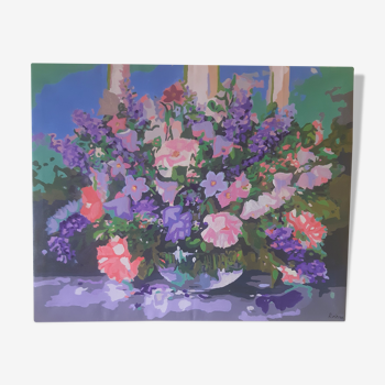 Painting flowers