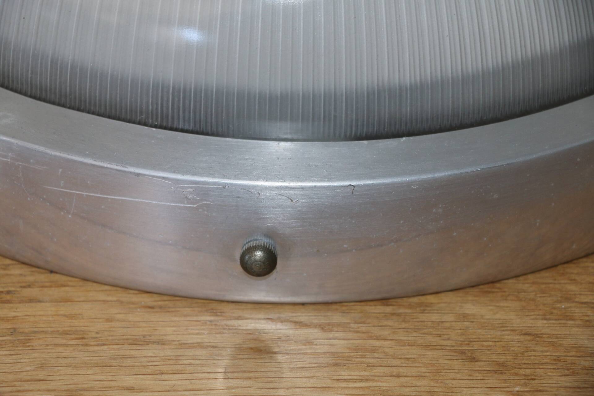 Applique, plafonnier en verre holophane XXL