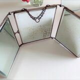 Triptych barber mirrors circa the 1930s 60x25cm