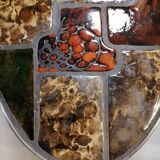 Vintage ceramic steel coffee table