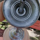 Suspension lamp globe granite glass and gilding, art deco style 30s