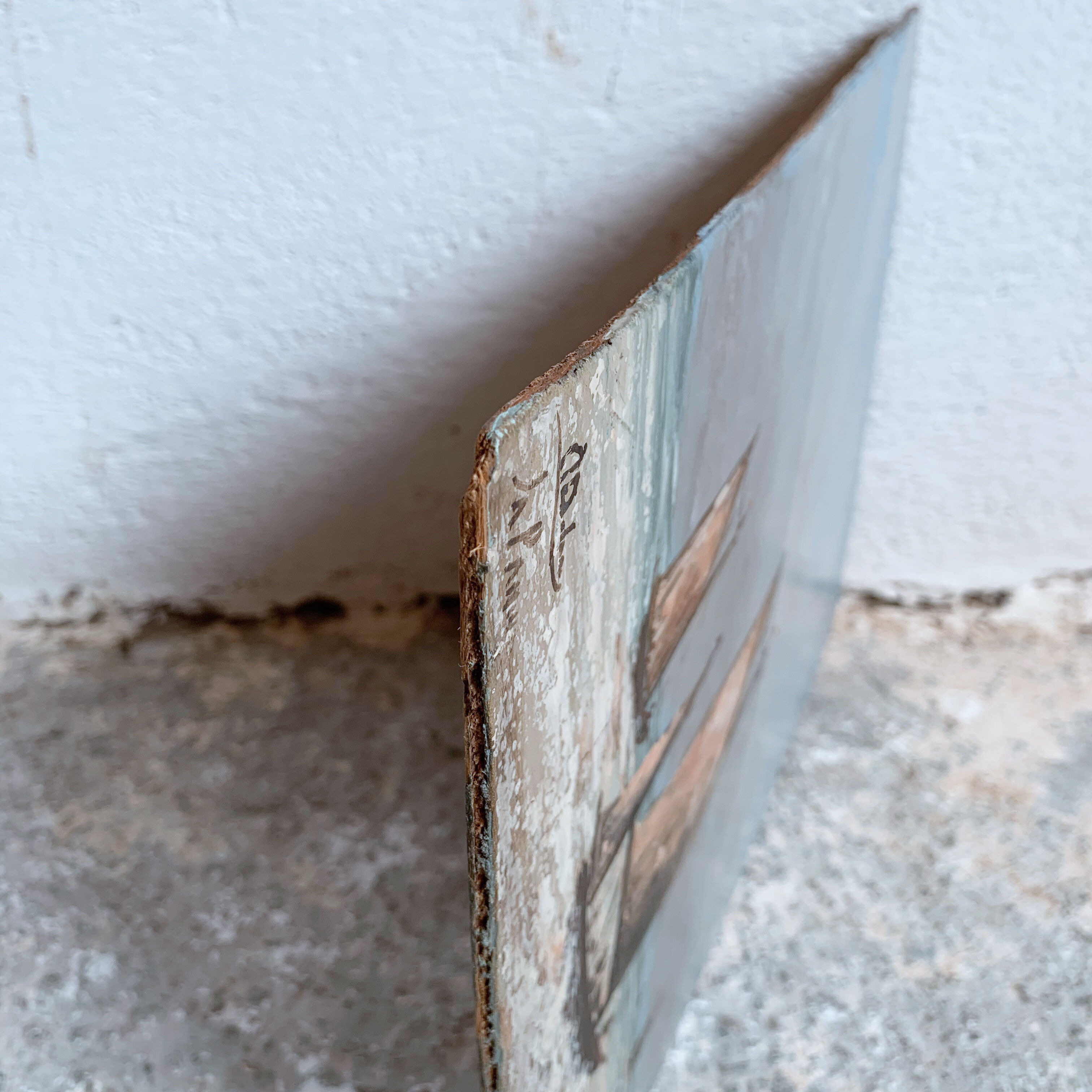 Marine oil board on sailboat stage panel