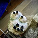 Vintage organic-shaped vase by elmut schaffenacker 1960