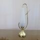 Grande lampe en verre et laiton 1950 1960