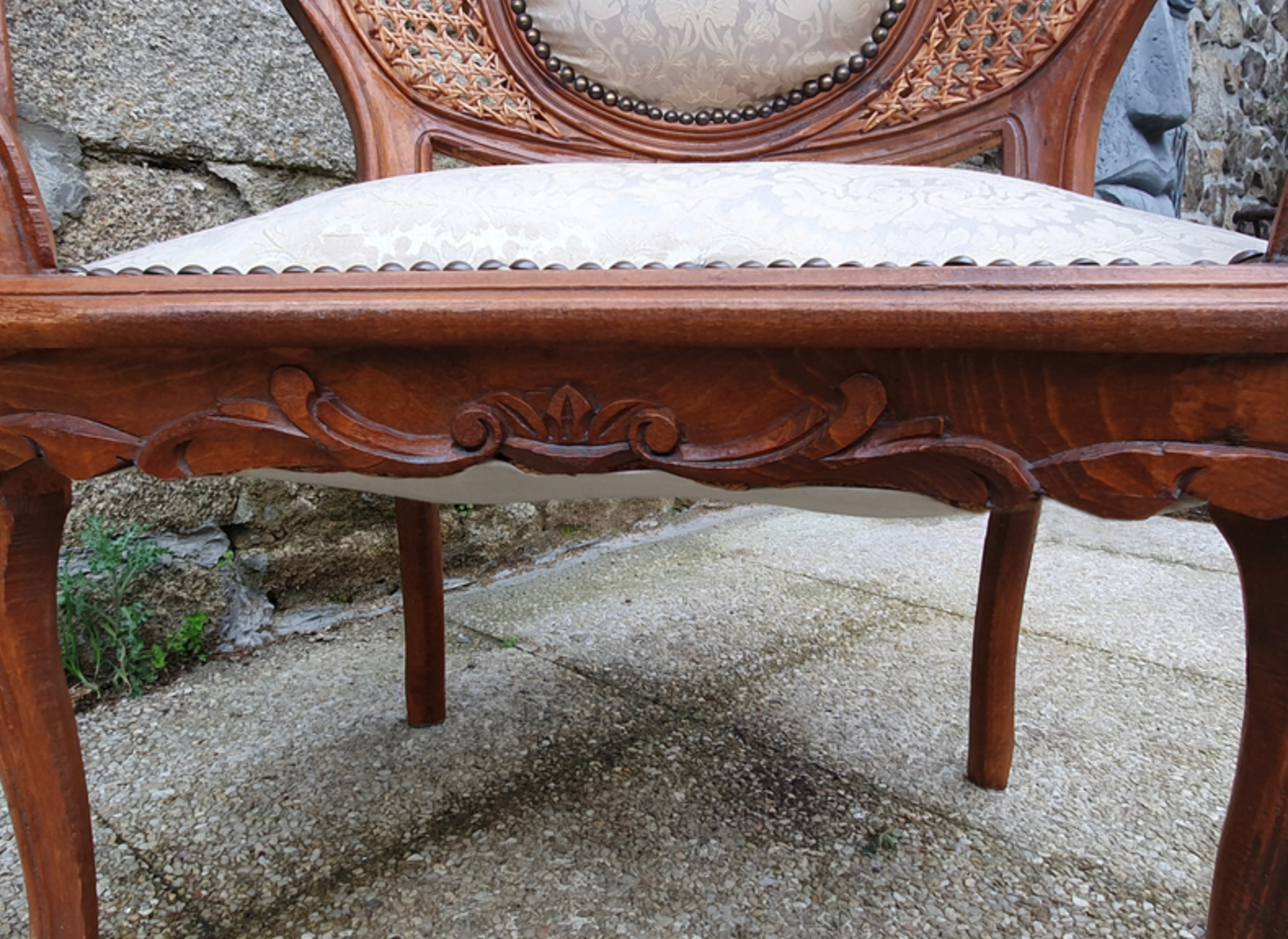 Convertible armchair, Rocaille, Louis XV style, early twentieth century.
