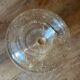 Petite Dame Jeanne en verre bullé transparent