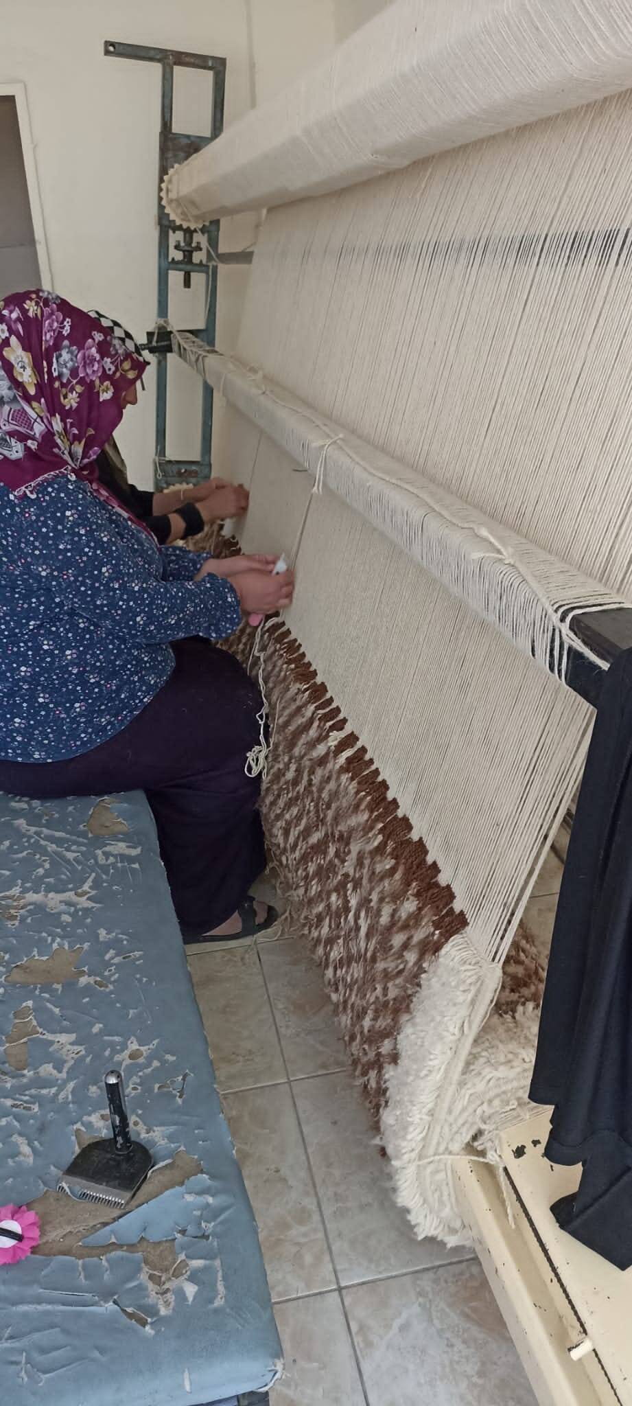 Handmade Tulu Rug, 100% Natural Un-Dyed Wool. Cream and Brown. Custom Options Available