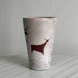 Hand-painted ceramic vase