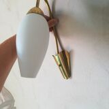 Wall light 50s free form in brass