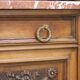 Buffet with mirror in solid walnut. Late 19th century, beautiful piece.