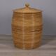 Vintage 1960s Italian design bamboo storage basket