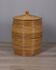 Panier de rangement en bambou au design italien vintage des années 1960