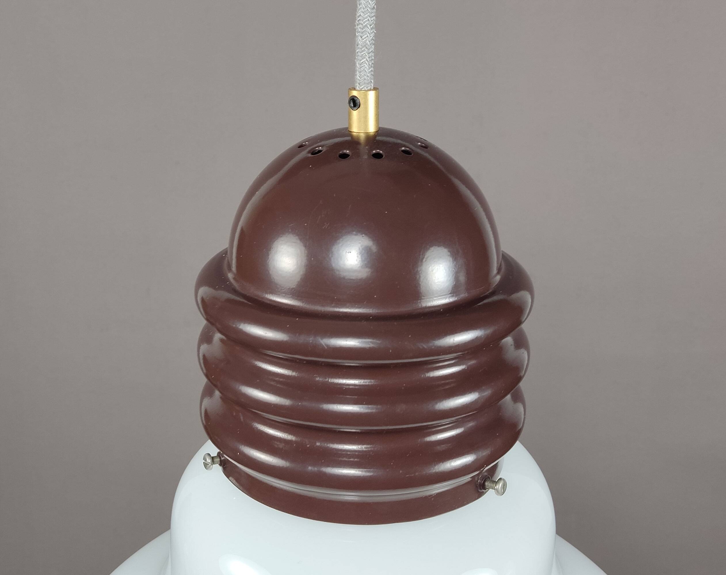 Vintage 1970s Italian Murano 'Bulb’ Pendant Lamp by Enrico Tronconi