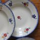 7 floral hollow plates "Mary Lou" Digoin Sarreguemines vintage