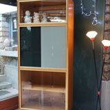 Two-coloured showcase bookcase