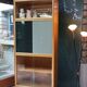 Bibliothèque vitrine bicolore