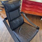 Siesta lounge leather 1970 ake fribytter by nelo mobler suede