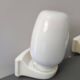 Pair lamps sconces bathroom glass blown mouth triplex Tovil opaline