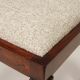 Art Deco chair beige fabric rustic oak 1950