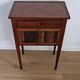 Directory style marquetry side table
