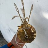 Pair of vegetable sconces sheaf of wheat